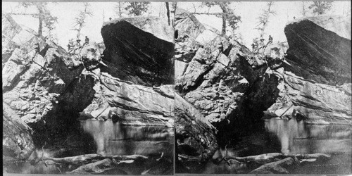 Beautiful Scenery above the Twin Lakes - The Natural Bridge and the Fishermen, Colo. Congression Library, Dept. of Prints, Serial No. 45965 Historical? No copyright?