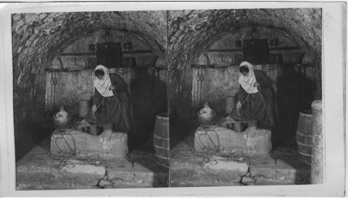 Jacob’s well on Mt. Gerizin. Palestine