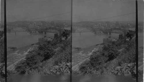 Junction of the Allegheny and Monongahela Rivers, Pittsburgh, Penna