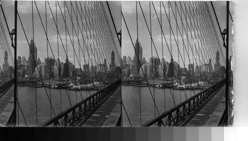 Manhattan Island from Brooklyn Bridge