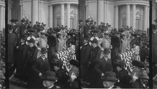 President Roosevelt and President Francis on the reviewing stand. Pres. Roosevelt's visit to the World's Fair. St. Louis, Missouri