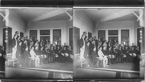 Japanese Envoys Staff and Correspondents, Peace Conference, Portsmouth, N. H. 1905