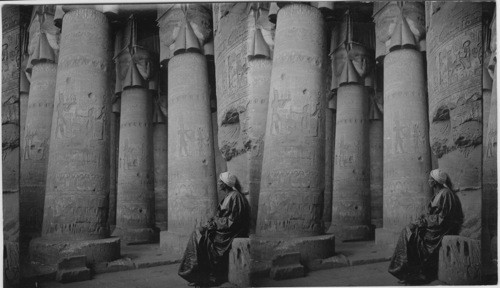 In the Temple of Hathor, Denderah, Egypt