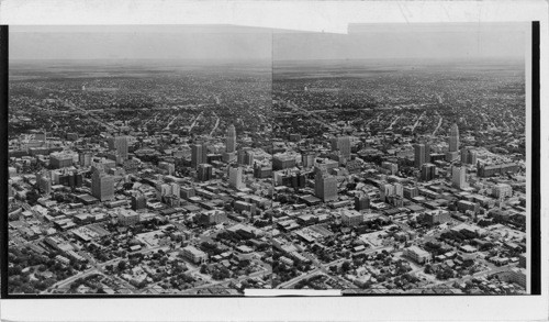 Air view of San Antonio, Texas. 6/24/48 Copy supplied by San Antonio Chamber of Commerce. Original print ret'd to owner 8/6/48