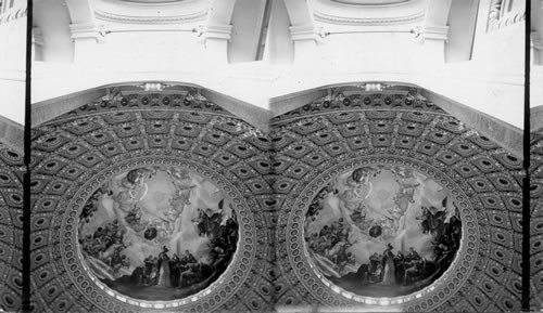 Frescoed Ceiling on the Dome of Capitol, Washington D.C