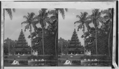 Buddhist Pagoda in the Beurmese style, Eden Gardens, Calcutta