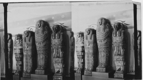 Coffins of Gournah and Akhmin Priests Gizeh museum, Cairo, Egypt