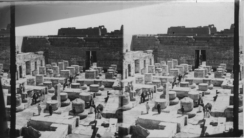 The Second Hypostyle Hall of the Temple of Medinet Habu, Egypt