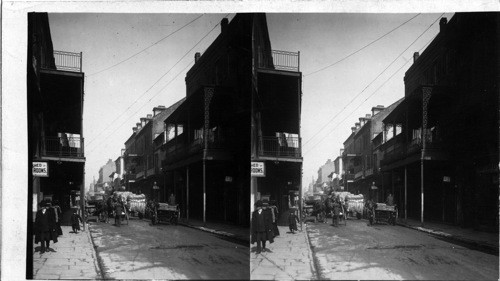 The old French Quarter of New Orleans La