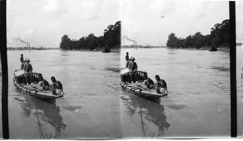 West from Hoogly from boat - lading at Botanical Garden’s, Calcutta, India