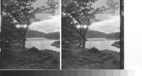 Loch Katrine. "the spot an angel deigned to grace." Loch Katrine, Scotland