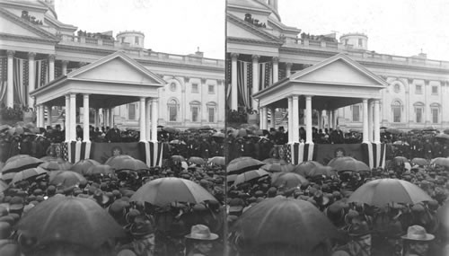 Pres. McKinley delivering his second inaugural address March 4, 1901