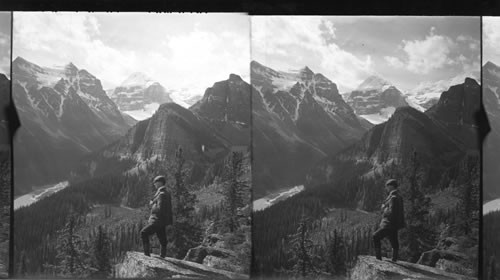 The Beehive, Lake Agnes, and Mount Lefroy. Alberta, Can