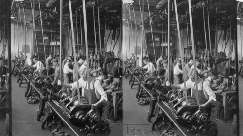 Machine Shop, Lath Room, Harrison Tech. H.S., Chicago, Ill