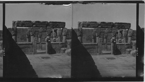 A little temple on the roof of Temple of Hathor, Dendera, Egypt