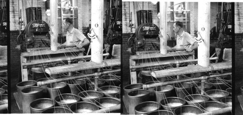 Granulating Smokeless Powder at the DuPont smokeless powder plant, Carney's Point Penn's Grove, N.J. across the river from Wilmington, Del