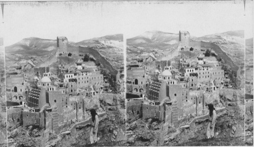 The lonely convent of Mar-Saba - Wilderness of Judea, Palestine