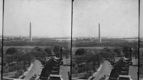 South to Washington Monument from State. War and Navy Bldg., Wash., D.C