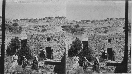 Ruins of the House of Mary and Martha, Bethany. Palestine