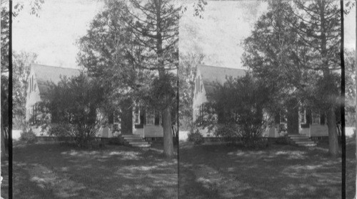 Webster Cottage. Hanover, N. H. House where Henry Durant, Founder of Wellesley College, was born