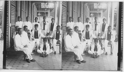 Group of Goanese men - Staff of Watson’s Hotel, Bombay, India