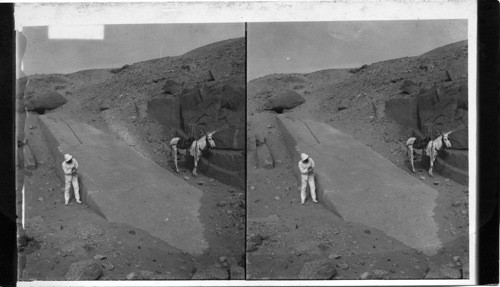 Ninety-two Foot Obelisk. Egypt. at 1st Cataract