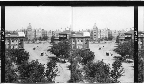 Fountain Square, looking south, Bombay, India