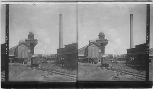 The Breaker House of the Great Rest of Salt Mine, Retsof, N.Y. State. Salt