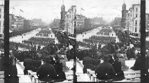 The Marine Band and Regulars. Inaugural Parade 1893