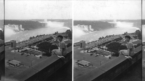 Niagara Falls from Gen. Brock Hotel, Canada