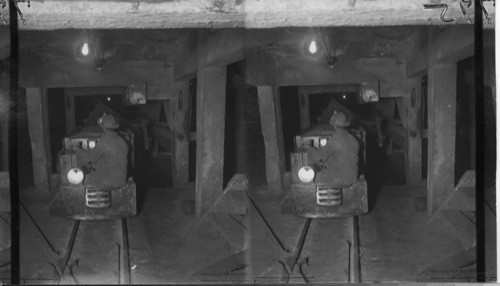 Dumping Ore at 14th level, Creighton Mine, Ont