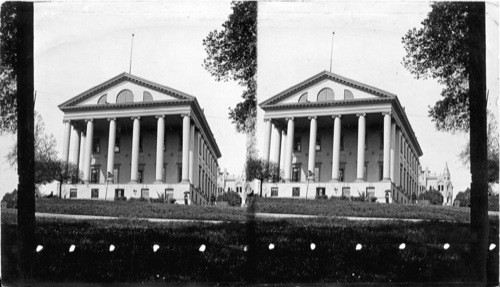 The Old State House, Richmond, VA. [Designed by Thomas Jefferson, modeled after Roman Temple in Neimes, France]