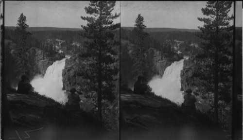 Upper Falls of Yellowstone from River