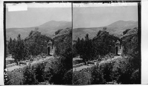 Old Gate to Caesarea Philippi, at the foot of Mt.Hermon. Syria