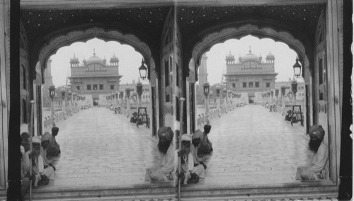 Golden Temple from before the Archway. E. - Amritsar. India