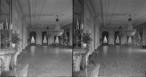 East Room where receptions are held (North), White House. Washington D.C