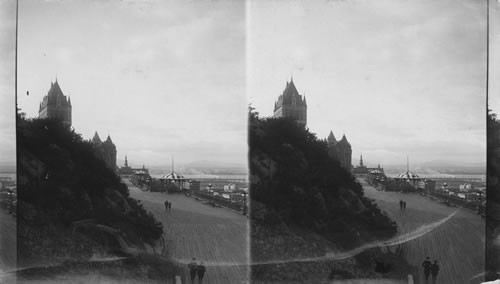 Dufferin Terrace & Chateau Frontenac, Quebec. The Picturesque City of Quebec from the Citadel, Canada. (#33 of 100 World Tour. Dept. A. West)