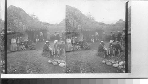 Up country hospitality among the natives - dinner in preparation. Riobamba, Ecuador