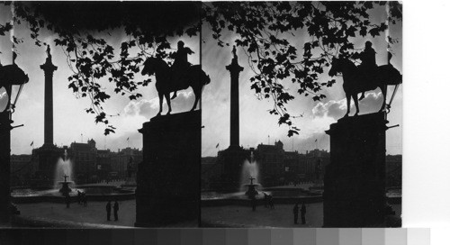 Trafalgar Square - Trafalgar Day 1931 - London, England