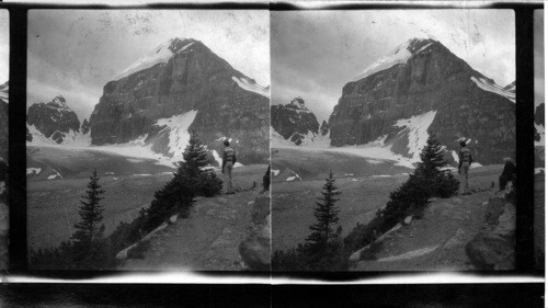 Plain of Six Glaciers. Lake Louise, Alberta. Buchanan Boys. Canadian Pacific Rockies