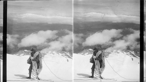 Above the clouds on Mt. Hood, Ore