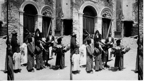 Merchant of refreshment, Alexandria, Egypt