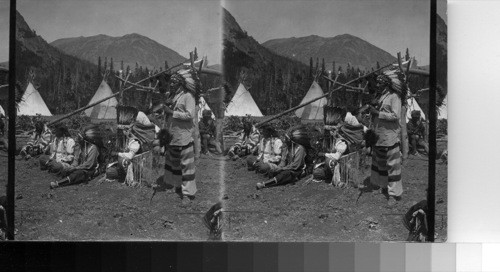 Blackfeet Braves - in Two Medicine County. Glacier National Park, Mont