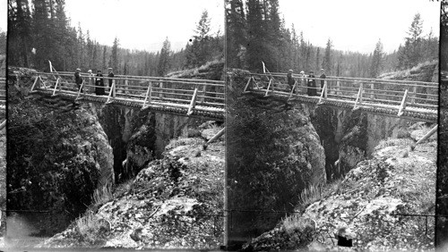 Second Bridge Over Maligne Canyon. Alta., Canada