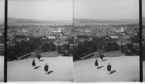 Ambato, basking in the equatorial sunshine on a shelf of the Andes Mountains. Ecuador. S.A