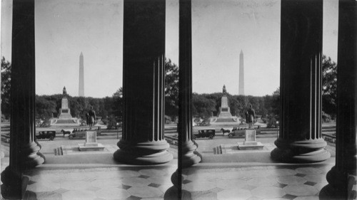 From Steps of Treasury Bldg., South to Washington Monument, Wash., D.C