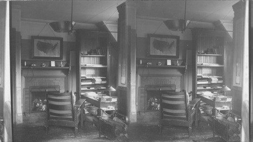 Graham Bell's Study in His Home. N.S. Canada