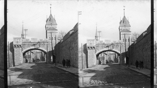 Kent Gate looking into Douphine St. from south to east, Province of Quebec, Canada