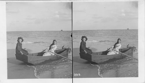 Rowing on the Lake (?), Coney Island, N.Y