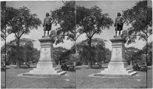 Statue of Franklin, Lincoln Park, Chicago, Ill